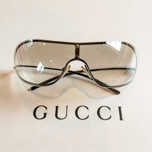 2000s Gucci Smoke/Clear Vintage Sunglasses Futuristic Shades